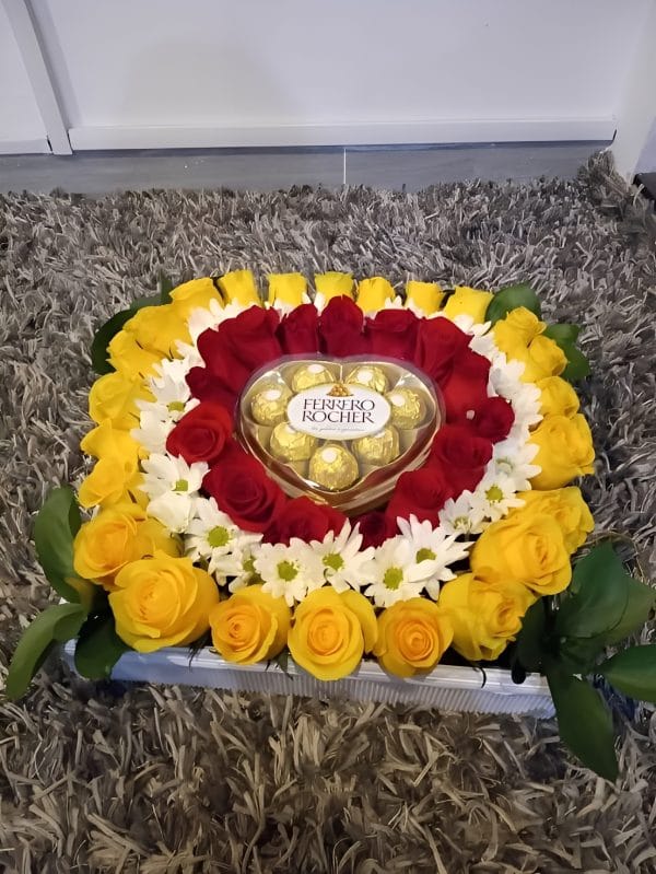 Ramo de Flores y Chocolates en Funza R103 - Floristería en Funza Te Mando Flores.